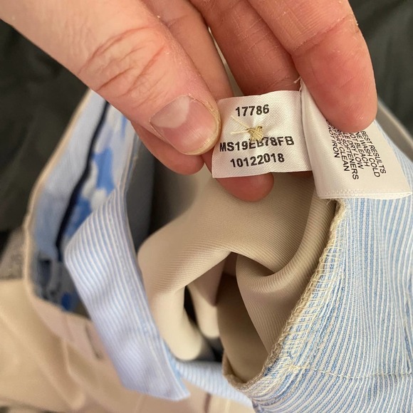 Peter Millar Cream Durham High Drape Performance Golf Trouser Work Attire-34x30 - Picture 5 of 6